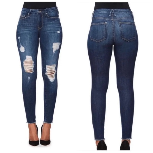 GOOD AMERICAN Good Legs Jeans Blue003 Size 18 - Picture 6 of 6